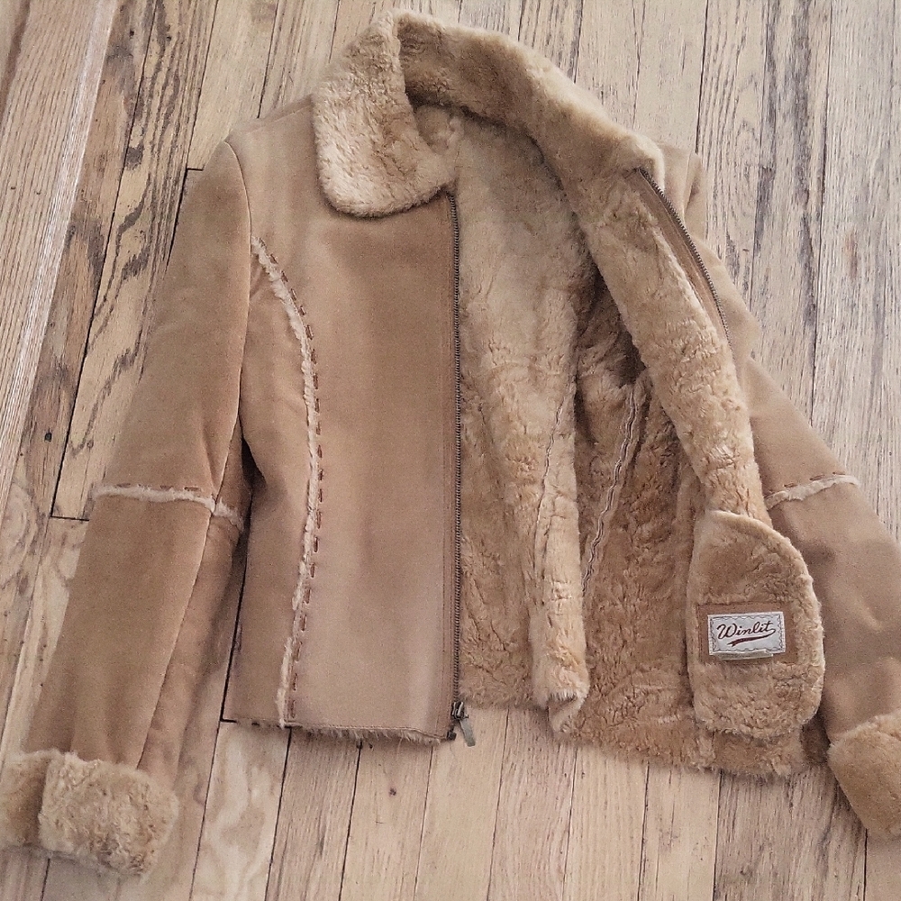Winlit Women's Lined Leather Jacket
